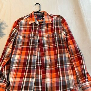 Vintage orange flannel